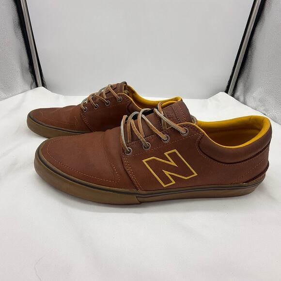 New Balance Numeric Brighton 344 Men’s Shoes Brown Leather Gum Sole Skate Sz 11 - Picture 4 of 11